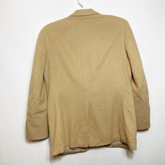 Vintage Barrymore for Fleishman's Camel Hair Blazer Luxury Tan Single Size 41 L - Picture 10 of 11